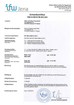 B+S Frieg GmbH - Schweißzertifikat EN 1090-2:2008+A1:2011